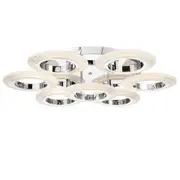 Telbix Lighting Luna 7 Ring Tri-Colour LED CTC Light - Chrome