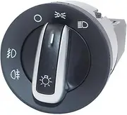 AMGHCGTEEW Chrome Headlight Fog Lamp Switch Button Fit for VW Golf MK4 Jetta 4 Bora 1998-2008 Passat B5 Lavida 3BD941531A