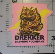 DREKKER BREWING fargo freak parade grem STICKER decal craft beer brewery E