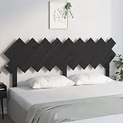 Bed Headboard, Beds Head Frame Black 178 cm Solid Wood Pine