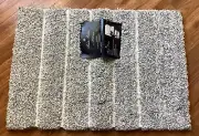 Brooks Brothers Light Grey Plush Bath Rug 17”x24”