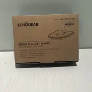 Echogear Shelf Mount ONLY for Echo Dot/ With Clock, 4th & 5th Gen, White