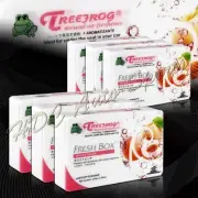 6 X Tree Frog White Peach Natural Extreme Car Air Freshener Fresh Box Mini