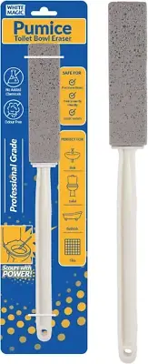 White Magic Pumice Toilet Bowl Eraser - Removes Toilet Bowl Hard Water Rings,...