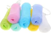 Baluue Bath Bubble Machine Accessory Bubble Net Soap Pouch Soap Maker Storage Bag for Boys and Girls Wall Hanging Soft Comfortable Random Color