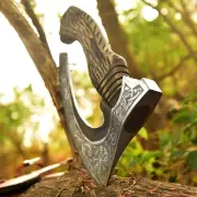 Viking Pizza Cutter Hand Forged Viking Hatchet Mini Axe | Pizza Cutter with L...