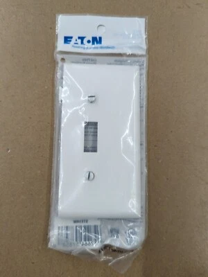 Cooper White Toggle Midsize END Sectional Wallplate Cover STE1W WHITE END PLATE