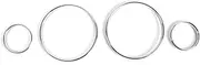 Speedometer Gauge Dial Rings Replaceme for E38 E39 E53