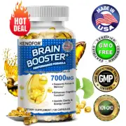 Brain Booster - Nootropic - Brain Supplement for Memory + Focus + Cognition