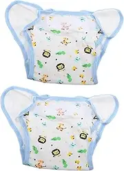 MOLUCKFU 2pcs Cloth Diapers Training Pants Pañales Para Adultos Briefs Reusable Bedwetting Diapers Man Panties Adult Reusable Underwear White Cotton