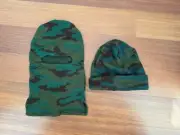 Chechenka Set - Camouflage Balaclava and Beanie, Bundle of 2