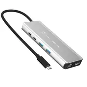 J5create JCD403 USB4 8K Multi-Port Hub Features a USB4 Controller - (USB-C to 8K HDMI, RJ45 2.5Gbe, USB-C, 2xUSB-A, 100W PD) Thunderbolt 3 4 Compat
