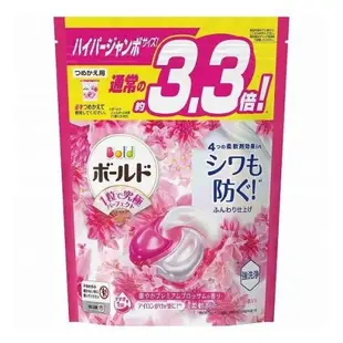 日本ARIEL 4D碳酸機能 3.3倍洗衣膠球-牡丹花香(36顆)*4加贈洗衣皂*4
