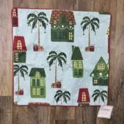 Thro Marlo Lorenz Christmas Palm Trees Throw Pillow Cover 20x20 NEW w TAGS