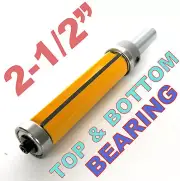 1pc 1/2 SH 2-1/2" Extra Long Trim Pattern Top&Bottom Bearins Router Bit sct-888