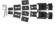 Hood Latches Lock Catch with Star Style Latch Locking Adjustable Kit Fit for Jeep Wrangler 2007-2018 Accessories (Color : Black)