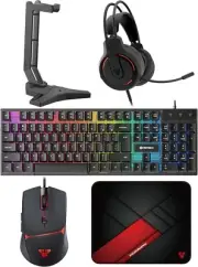 FANTECH P51S Gaming Keyboard and Mouse Combo, RGB Rainbow Backlight Set