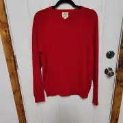 BROOKS BROTHERS RED FLEECE Jumper Pullover Sweater Mens Sz Medium RED, New