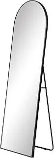 COOPER & CO. HOMEWARES 165cm Cindy Arched Standing Full Length Mirror Black (MRQIN-166-BK)