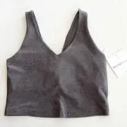 New BEYOND YOGA Spacedye Good Day Cropped Tank Women’s SIZE S Soft Umber Heather