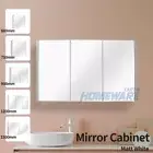 600-1500mm Wall Hung PVC Filmed Mirror Cabinet Storage Shelf Bathroom Organiser