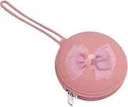 Silicone Pacifier Holder Case,Portable Silicone Storage Pouch for Travel - Small Silicone Storage Bag with Zipper and Rope for Cash Keys Small Items