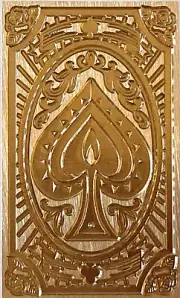 Ace of Spades Rectangular Wax Seal Stamp Head, Beautiful Design!