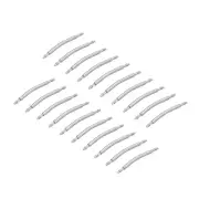 17mm Curved Spring Bar Pins 1.5mm Dia Stainless Steel Watch Band Link Pin 20pcs