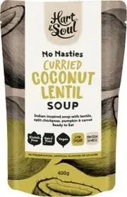 Hart & Soul All Natural Coconut & Lentil Soup in Pouch 400g