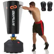Costway Free Standing Punching Boxing Bag Heavy Duty Kick Training Sandbag w/Gloves Black