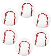 Kisangel 6pcs Inflatable Baseballs for PVC Baseball for Themed Parties Fun Engaging Decorations Party Supplies