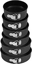 Cake Pan Set for Baking, Springform Cake Pan, Nonstick Springform Pan Set of 6, Leakproof Cake Pan Set, Easy Release Round Cake Pans for Baking Cakes Cheesecakes