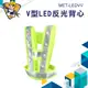 《精準儀錶》工程背心 V型LED反光背心 交管背心 反光衣 反光背帶 MET-LEDVV LED反光背心 警示安全衣