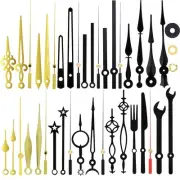 14 Styles Non Ticking Wall Clock Movements Mechanism, Clock Hands Made of Alu...