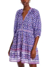 Bell Clara Block Printed Mini Swing Dress