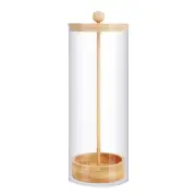 Straw Holder Dispenser for Counter - Drinking Straw Dispenser with Bamboo5841