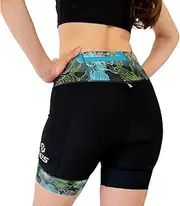 [SLS3] Womens Triathlon Shorts FRT | 6 inch Black Women Tri Short | Super Comfy Tri-Shorts with Soft Chamois | German Designed
