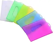 VILLFUL Pcs Plastic Id Credit Card Holder View Ic Holder Name Tag Work School Id Card Safe and Sturdy Random