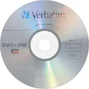 [Verbatim] DVD+RW 4.7GB 4X with Surface - 1pk Jewel Case
