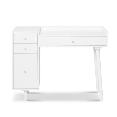 HelloFurniture Elmer Study Desk (White) - 107 x 48.5 x 81.5cm