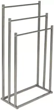 Honey Can Do 3 tier silver towel rack free standing