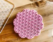 Rainbow Bows Sky Home Decor Traditional Pattern - Embosser Stamp for cookies