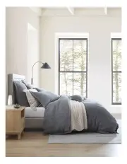 [Private Collection] Marbella Quilt Cover Set in Charcoal