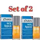 Jovan Sex Appeal EDC Cologne For Men 3 oz attractive Perfume Set of 2 F/S