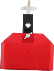 JOINPAYA Portable Drum Percussion Set Metal Cowbell for Boys and Girls Versatile Drum Accessory Red Clapper Musical Supplies for Performance