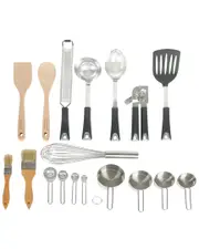 Martha Stewart Everyday 18pc Stainless Steel & Wood Assorted Gadget Set NoSize NoColor