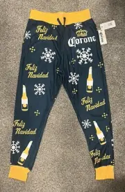 Corona Extra "Feliz Navidad" Unisex Drawstring Joggers - Size Small - New in Bag