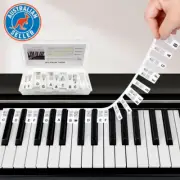Removable Piano Keyboard Note Labels,Piano Keyboard Stickers 88 Key Full Size Co
