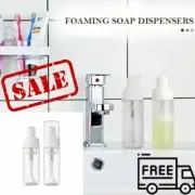 2 Plastic Foamer Bottle Clear Pump Dispenser Mini Travel Size 1.7 Oz No leaks