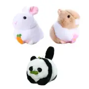Wagging Tail Rotating Interactive Plush Decoration Collectible Cartoon Plush